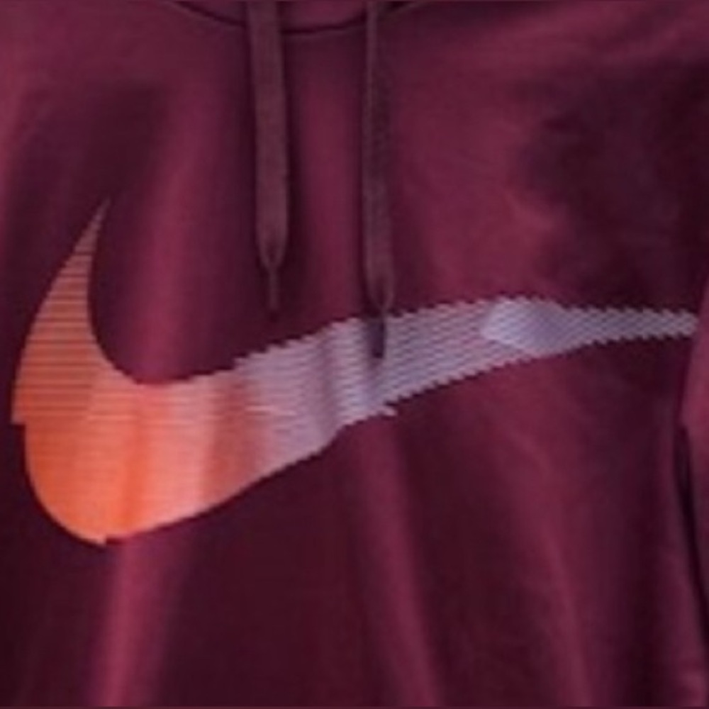 Men's Nike Therma Pull Over Hoodie Maroon Size Medium